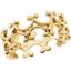 5132:244622:P 10kt Yellow 7.5mm Fashion Design Band Size 5