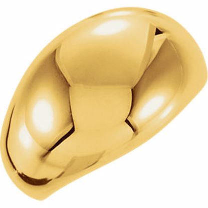 50199:247733:P 10kt Yellow 10mm Metal Fashion Ring