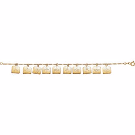 R41874:259224:P Ten Commandments Bracelet
