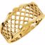 5179:6336:P 14kt Yellow Lattice Design Band