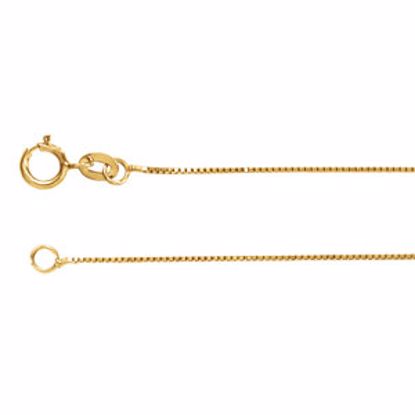 CH21:31988:P 14kt Yellow .55mm Solid Box 7" Chain
