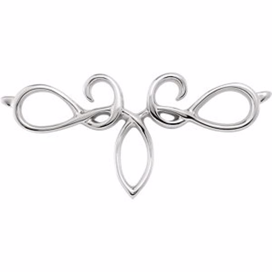 8353:21923:P 14kt White Bracelet Center