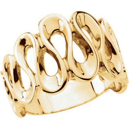 5414:84386:P 18kt Yellow 13mm Design Band