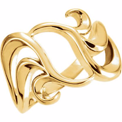 5473:84448:P 18kt Yellow Freeform Remount Ring
