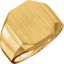 9128:89659:P 18kt Yellow 16x14mm Men's Signet Ring