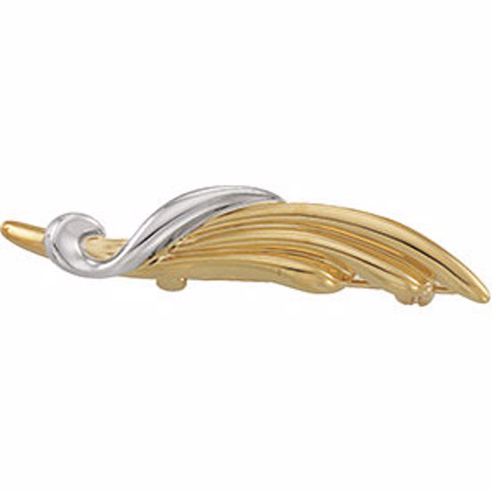 8484:88822:P Two Tone Fashion Brooch