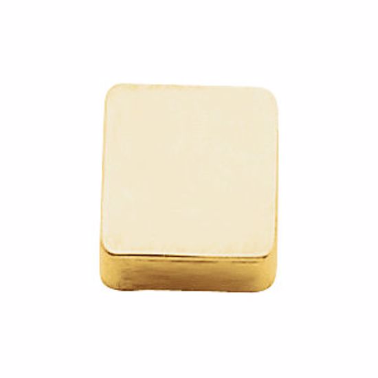 80831:74466:P 10kt Yellow 11mm Square Bracelet Slide 