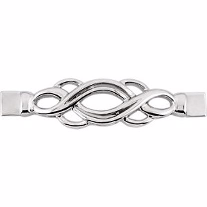 81314:120377:P 14kt White Bracelet Center