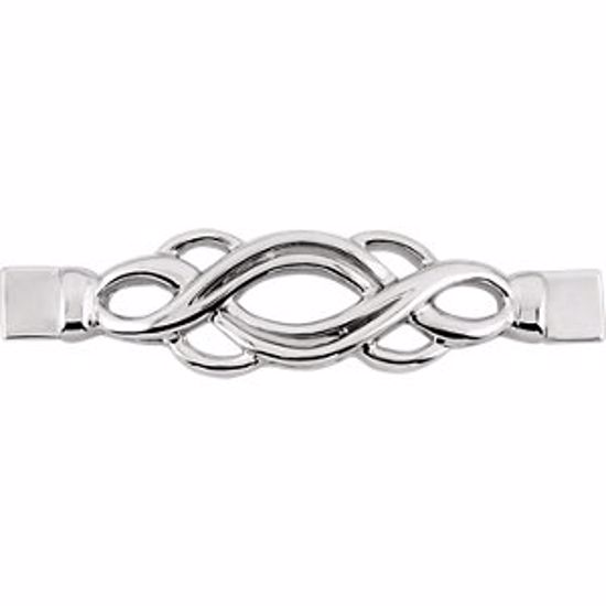 81314:120377:P 14kt White Bracelet Center