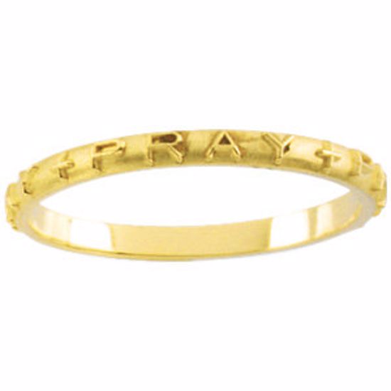 R16621:130130:P 10kt Yellow Size 09.00 Prayer Ring