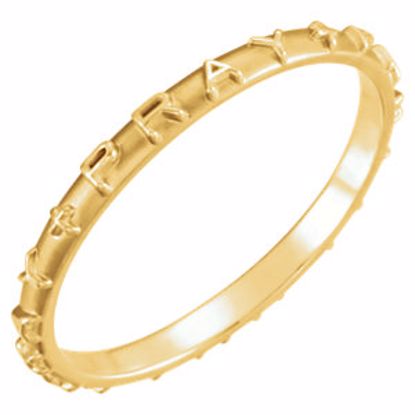 R16620:130116:P 14kt Yellow Pray Ring Size 6