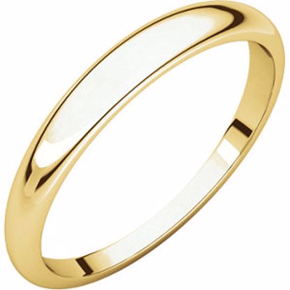 HRT15:148920:P 10kt Yellow 3mm Half Round Tapered Band
