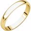HRL6:148136:P 10kt Yellow 3mm Half Round Light Band