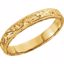 50093:180296:P 14kt Yellow 3mm Hand Engraved Band Size 8
