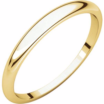 HRT5.5:146200:P 10kt Yellow 2.5mm Half Round Tapered Band