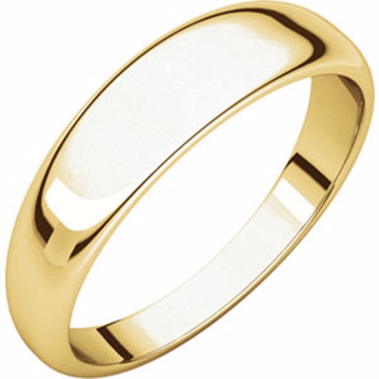 HRT7:146209:P 10kt Yellow 5mm Half Round Tapered Band