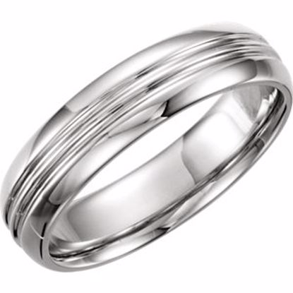 50100:193536:P Platinum 6mm Comfort-Fit Design Band Size 7

