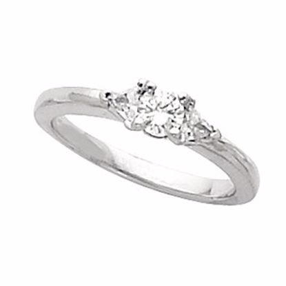 60281:207091:P Three-Stone Engagement Ring or Band