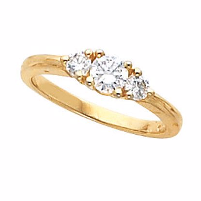 60099:207245:P Three-Stone Engagement Ring or Band