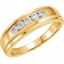 60137:207317:P 14kt Yellow 1/3 CTW Men's Diamond Band