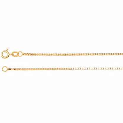CH489:244827:P 14kt Yellow 1.3mm Solid Box 7" Chain