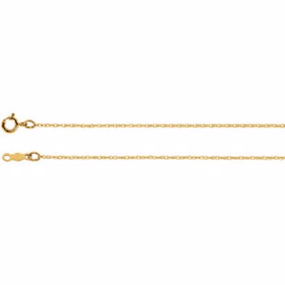 CH468:244015:P 14kt Yellow .75mm Rope 7" Chain