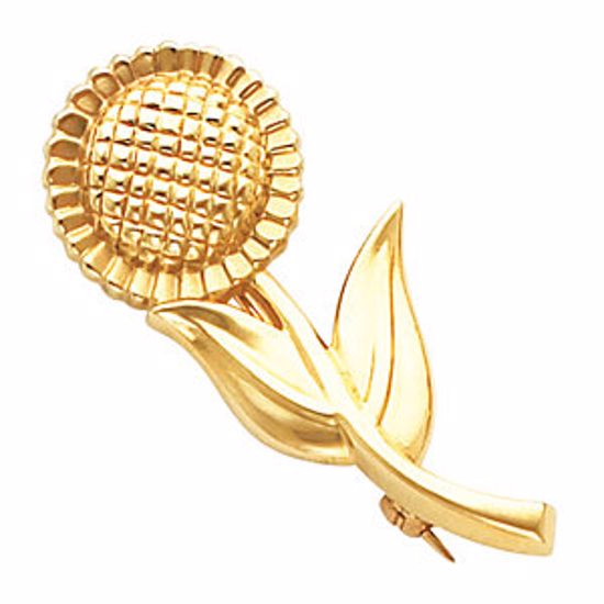 82090:273600:P Sunflower Brooch