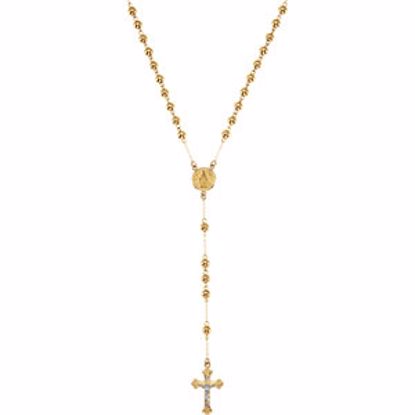 R41893:296688:P 14kt Yellow Bead Rosary