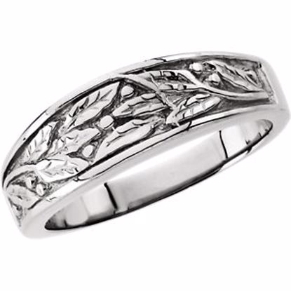5120:6187:P 14kt White 6.25mm Ladies Duo Design Band