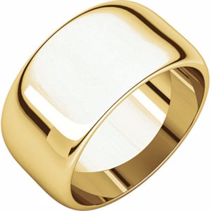 HR8:50876:P 10kt Yellow 10mm Half Round Band