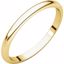 HR7:50846:P 10kt Yellow 2mm Half Round Band