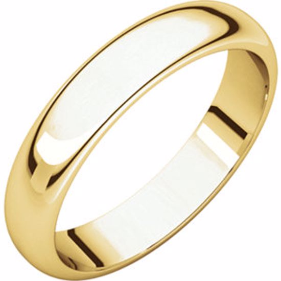 HR10:50896:P 10kt Yellow 4mm Half Round Band