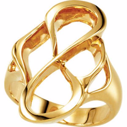 5533:84530:P 18kt Yellow Freeform Ring