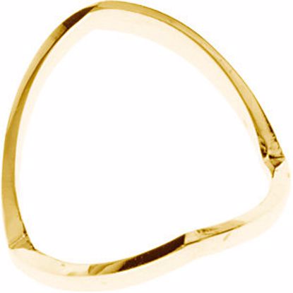 5170:84151:P 18kt Yellow V Shaped African Band