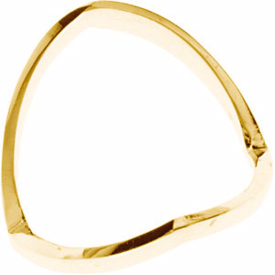 5170:84151:P 18kt Yellow V Shaped African Band