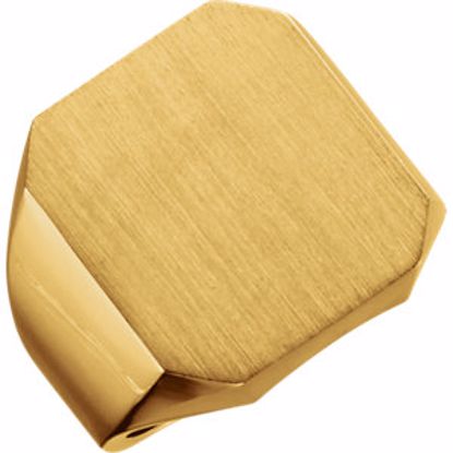 9128:117924:P 18kt Yellow 20x18mm Men's Signet Ring