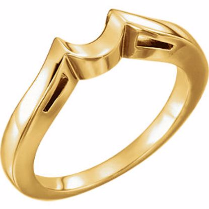 10893:125079:P 10kt Yellow Band for 6.5mm Round Engagement Ring Mounting