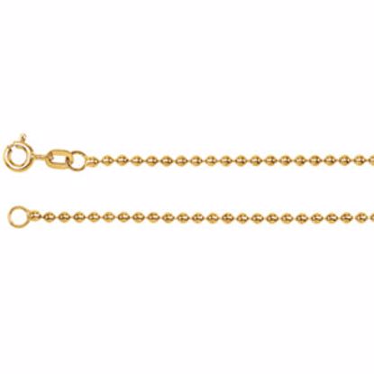 CH120:120451:P 14kt Yellow 1.75mm Hollow Bead 7" Chain