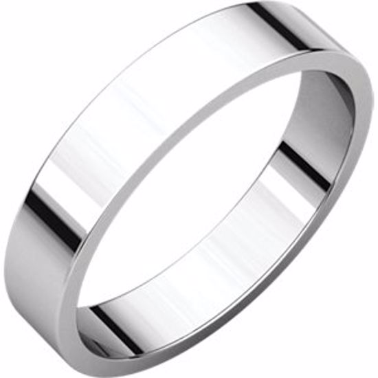 F10:120290:P Platinum 4mm Flat Band