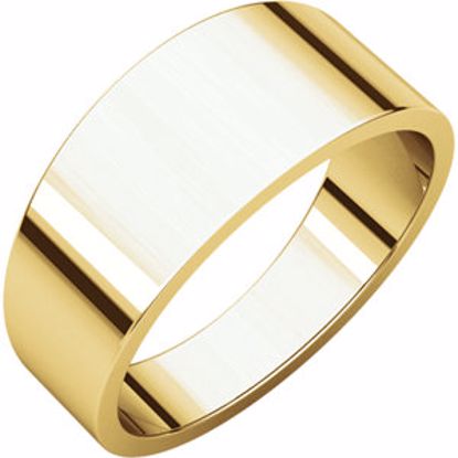 FT10:142735:P 10kt Yellow 8mm Flat Tapered Band