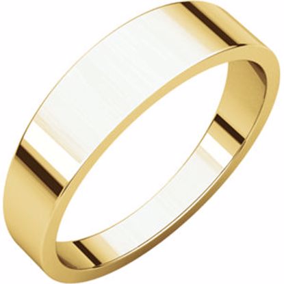 FT9.5:146807:P 10kt Yellow 5mm Flat Tapered Band
