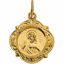 R16987:151227:P 14kt Yellow 12.14x12.09mm Sacred Heart of Jesus Medal