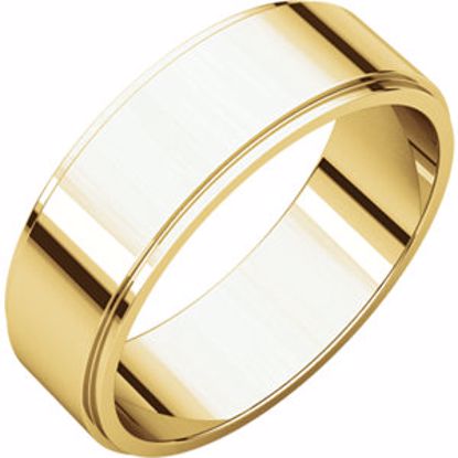 FE13.5:164559:P 10kt Yellow 6mm Flat Edge Band