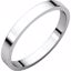 F12:166213:P 14kt White 2.5mm Flat Band