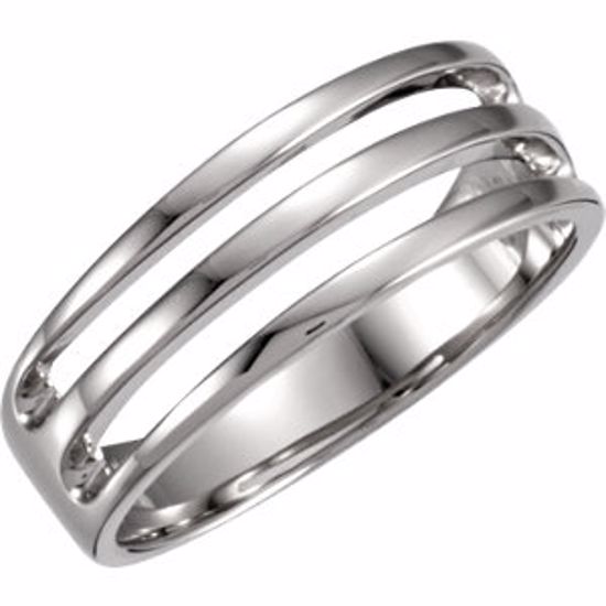 4508:226322:P Platinum Men's 7mm Bar Style Band