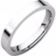 FIR10:224278:P Platinum 3mm Flat Comfort Fit Band