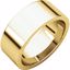 FIR10:224695:P 10kt Yellow 8mm Flat Comfort Fit Band
