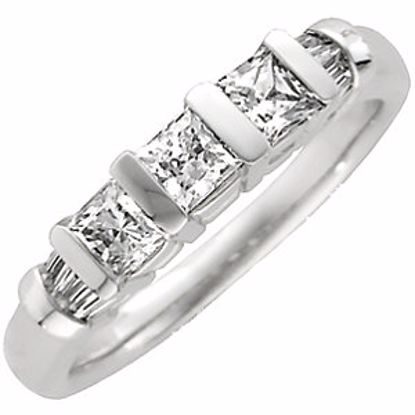 61417:251401:P Platinum 3/4 CTW Diamond Anniversary Band