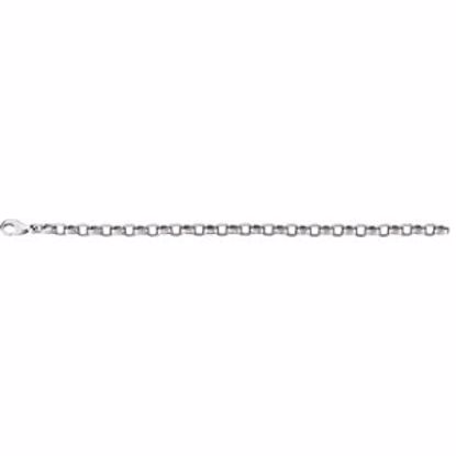 CH354:241093:P Sterling Silver 6.75mm Flat Cable 7" Chain

