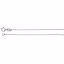 CH19:244822:P 14kt White .75mm Solid Rope 7" Chain
